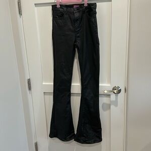 Edikted faux leather jeans. Size small
